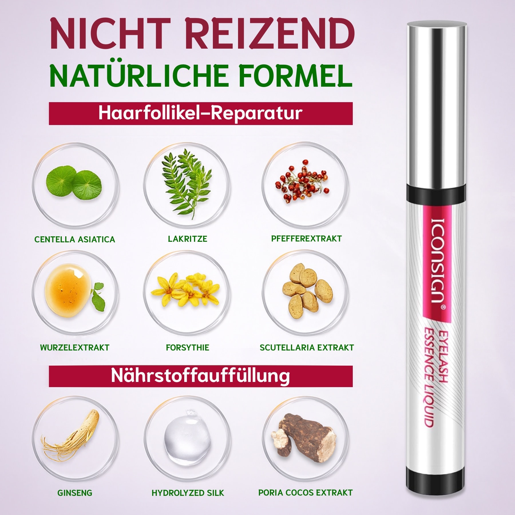 Wimpernserum und Augenbrauen Serum 