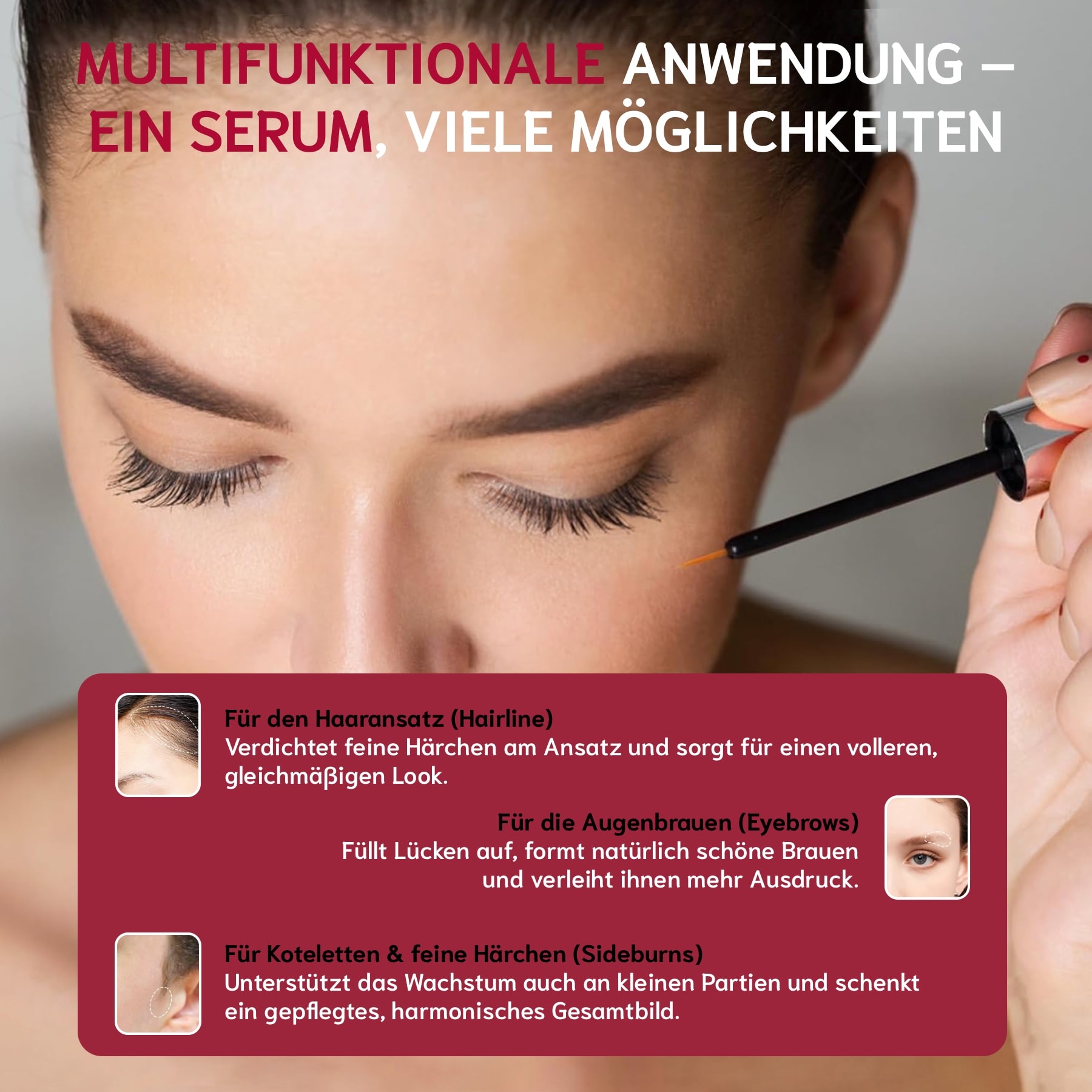 Wimpernserum und Augenbrauen Serum 