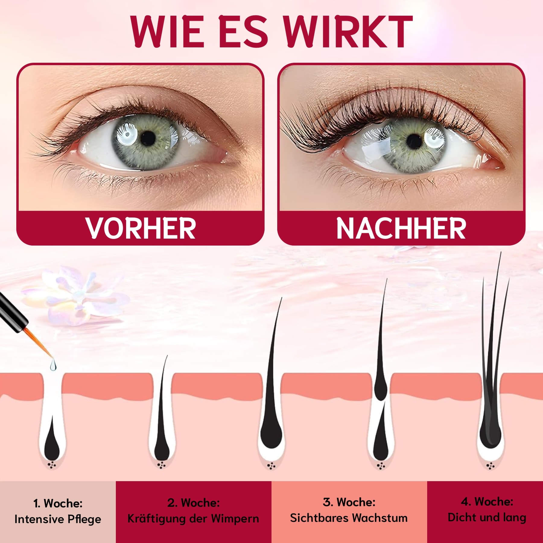 Wimpernserum und Augenbrauen Serum 