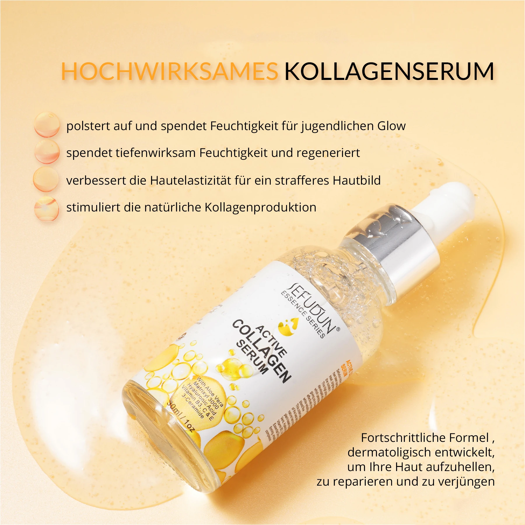 Anti-Falten Anti-Aging Kollagen Gesichtsserum  