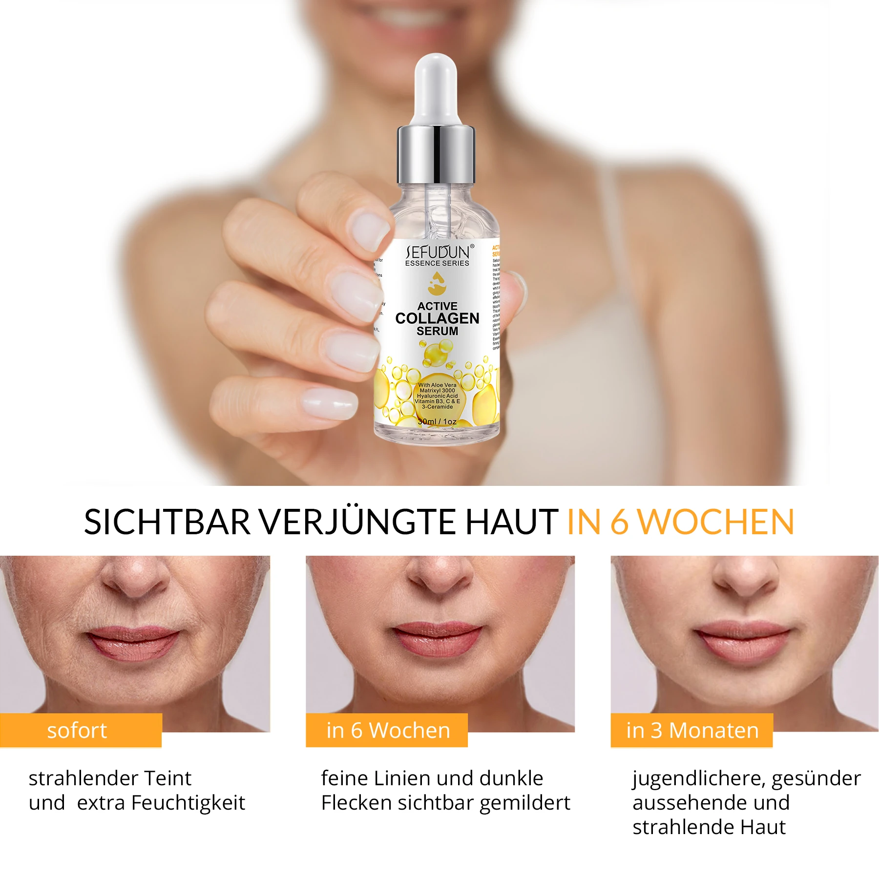 Anti-Falten Anti-Aging Kollagen Gesichtsserum  