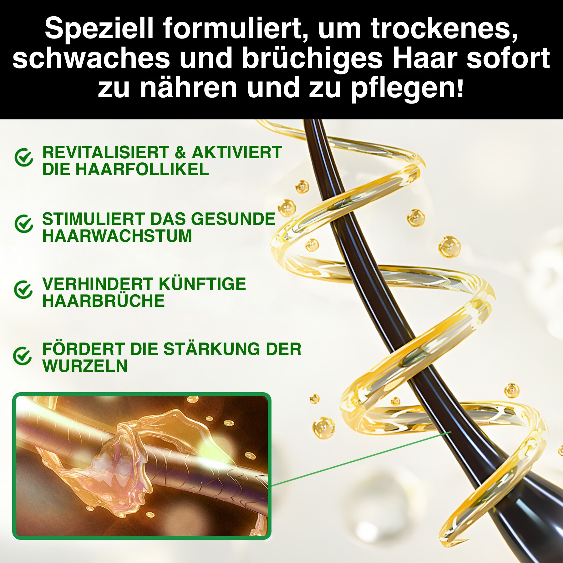 3-in-1 Pflege Shampoo mit  Rizinusöl, Lavendelöl und Arganöl 