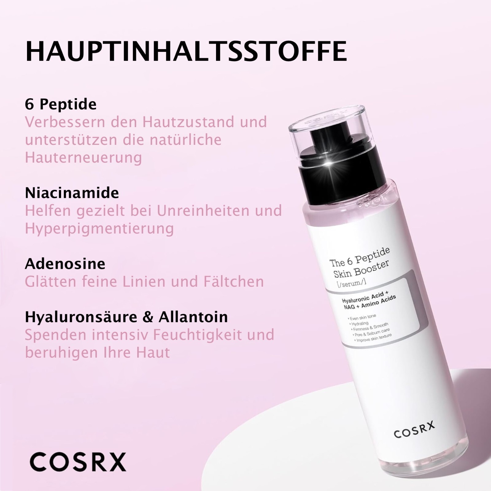 COSRX The 6 Peptide Skin Booster Collagen Gesichtsserum mit Hyaluronsäure