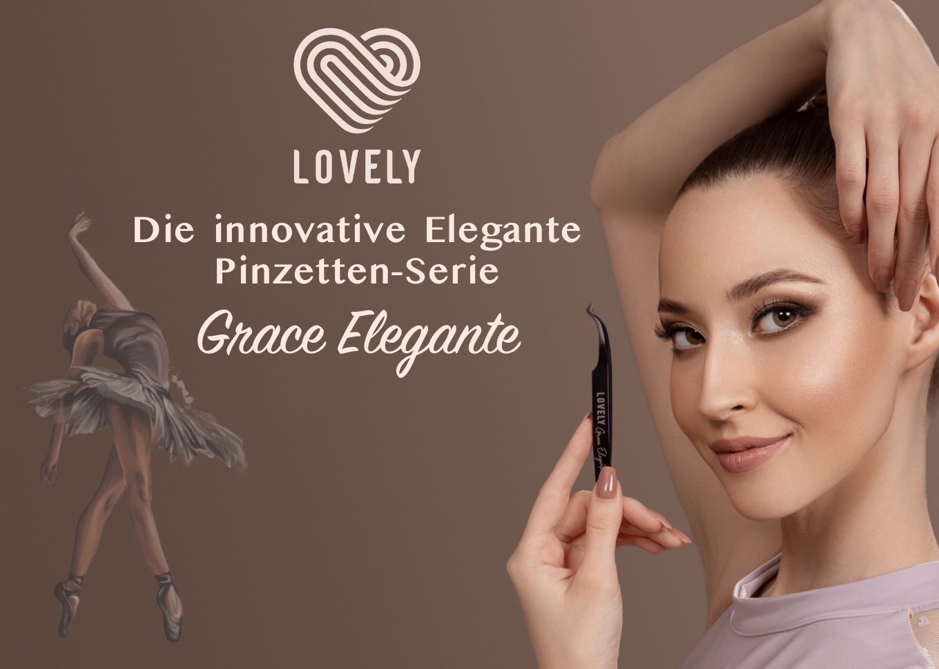 Pinzetten von Lovely NanoFiber, Serie Grace Elegante