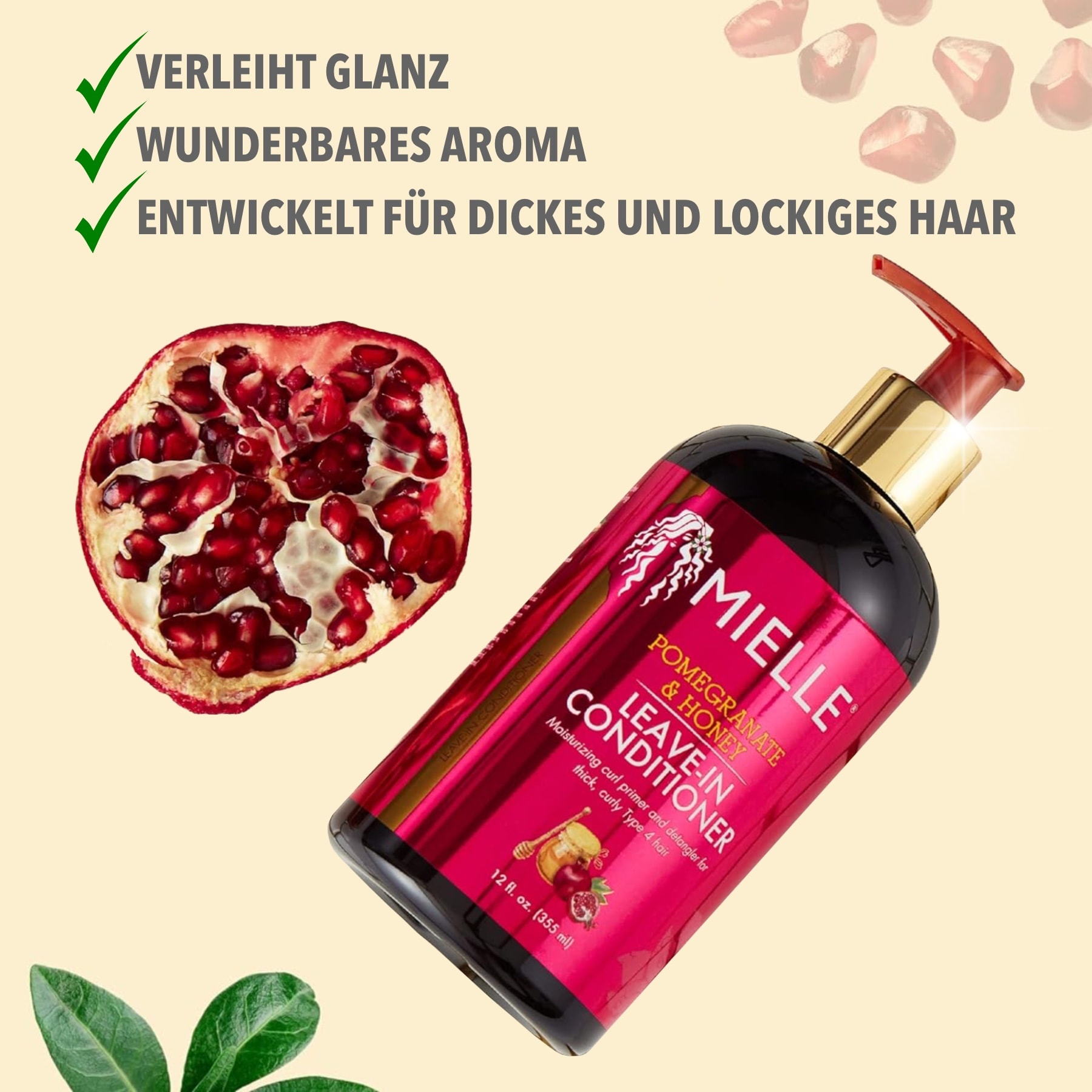 Haarpflege Set: Shampoo und Conditioner Pomegranate & Honey 