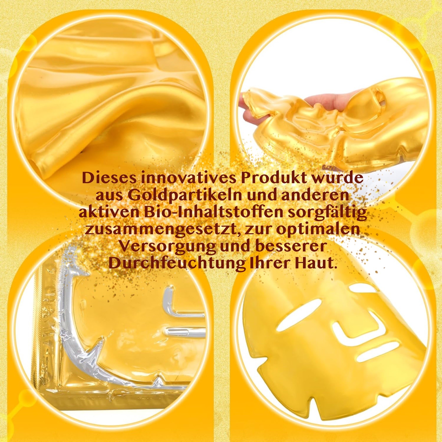 Crystal Collagen Gold Gel Gesichtsmaske 24K