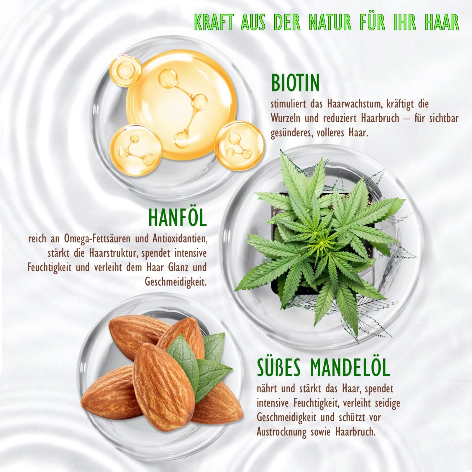 BIO Haarspülung mit Hanföl 