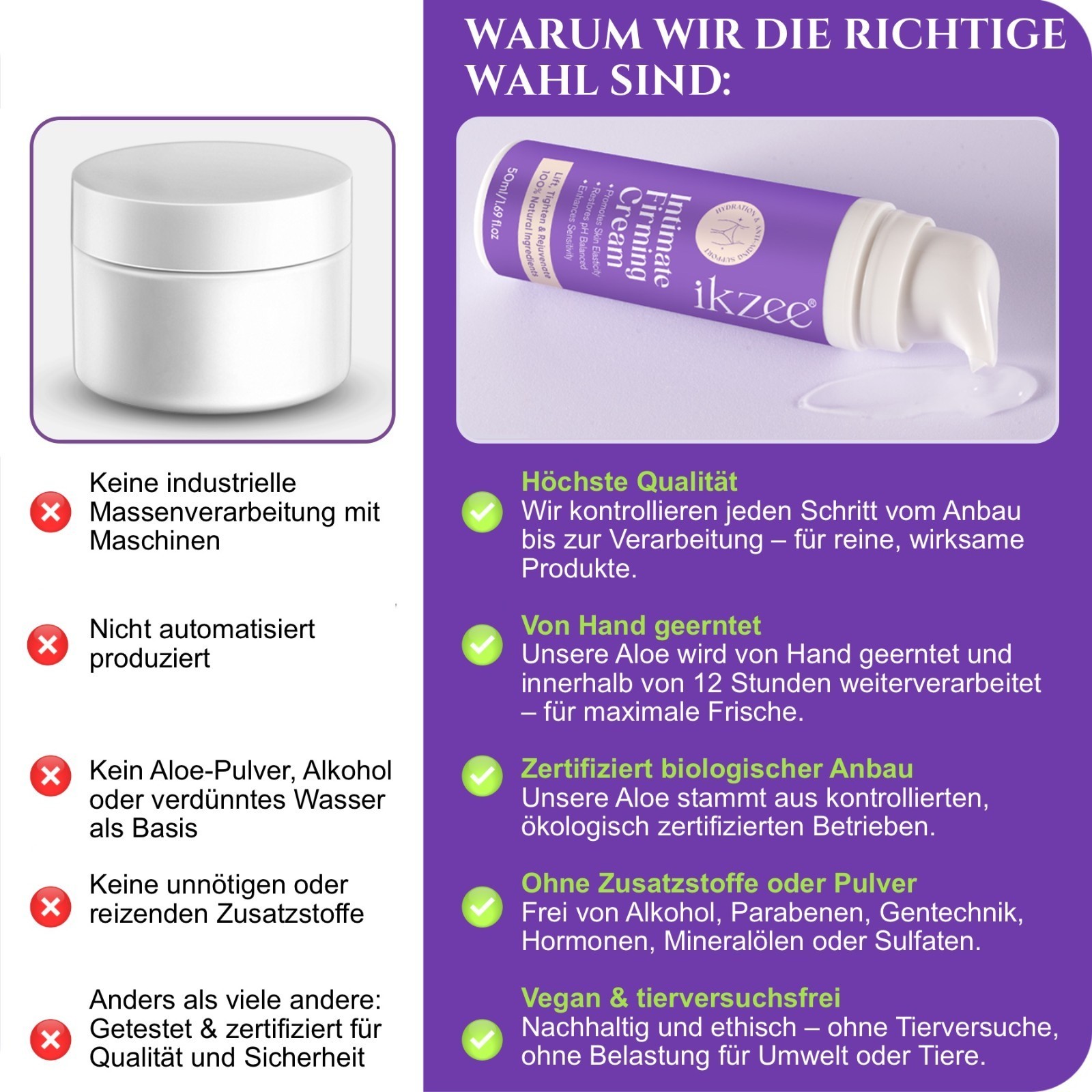 Intimpflege Lifting Feuchtigkeitscreme 