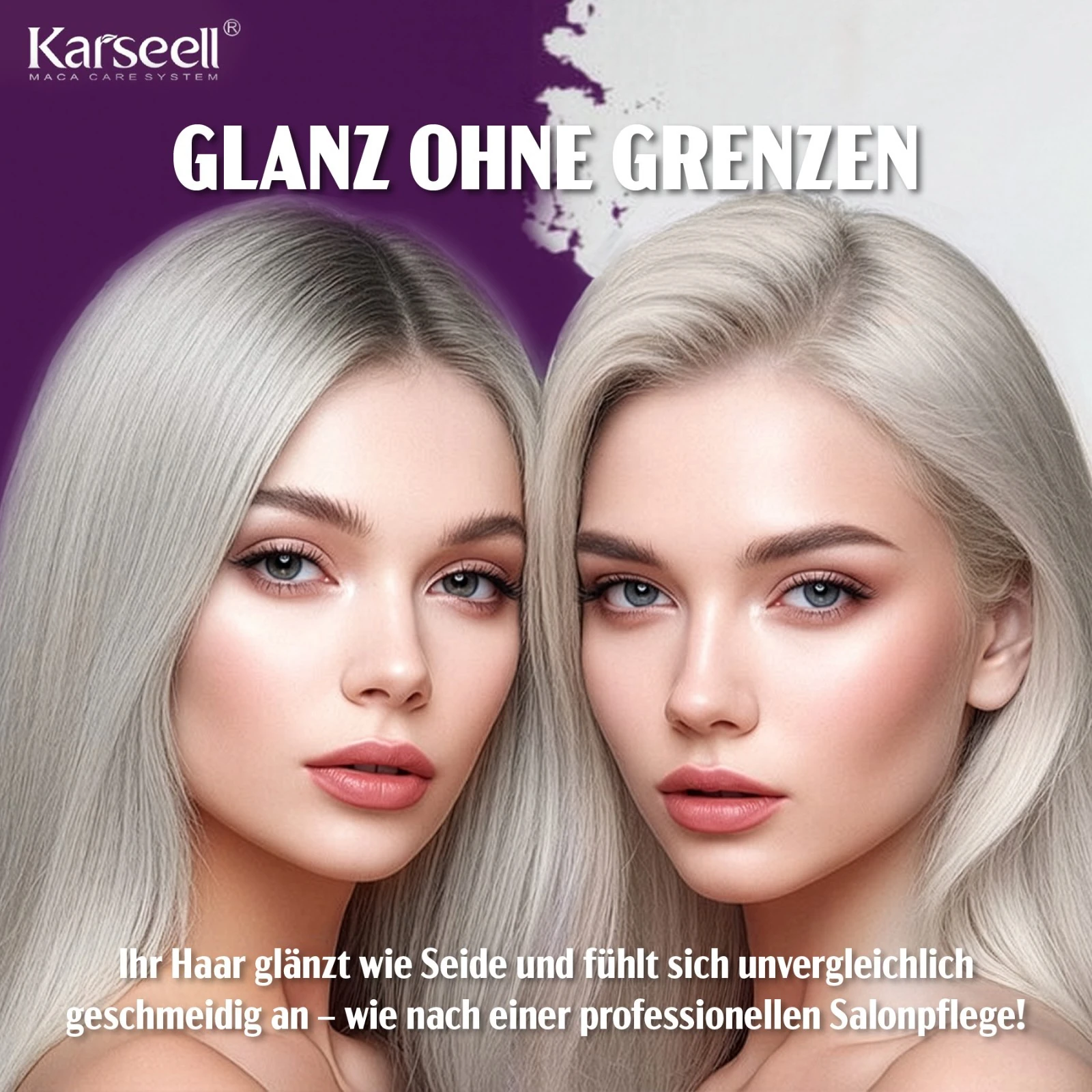 Karseell Purple Haarmaske  für Blondes, Blondiertes, Graues Haar 