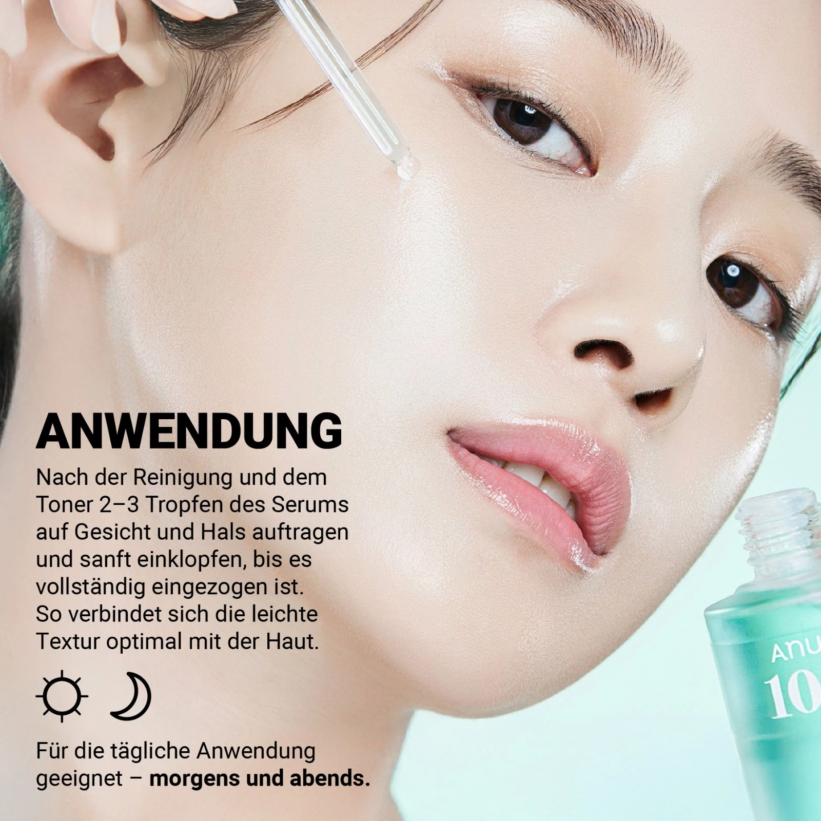 ANUA Hyaluronic Acid Capsule 100+ Serum Gesichtsserum Feuchtigkeitsserum für Gesicht 