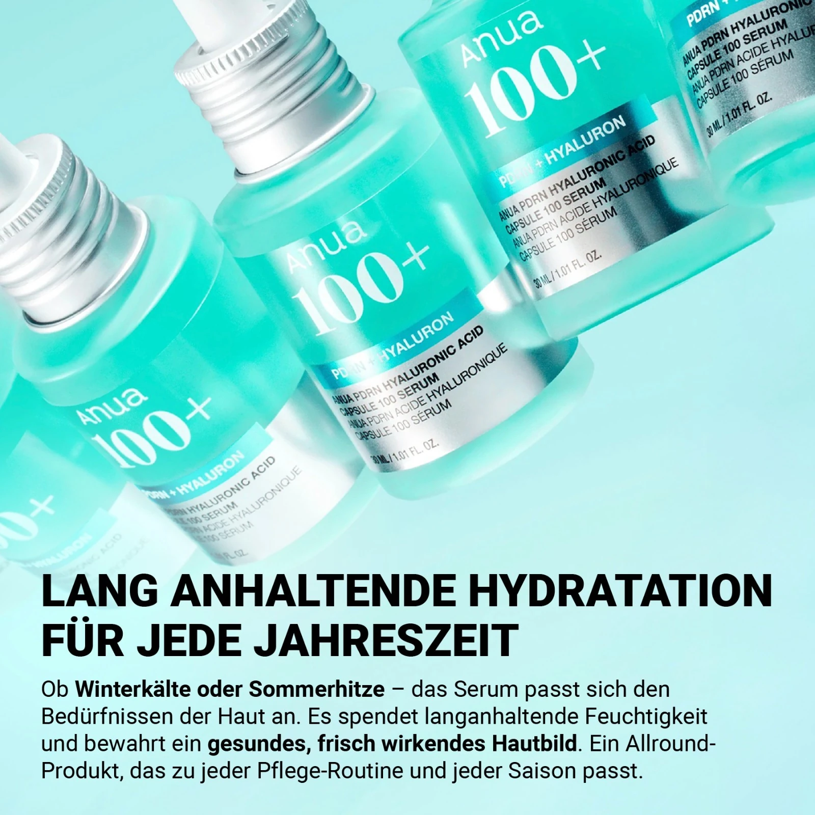 ANUA Hyaluronic Acid Capsule 100+ Serum Gesichtsserum Feuchtigkeitsserum für Gesicht 