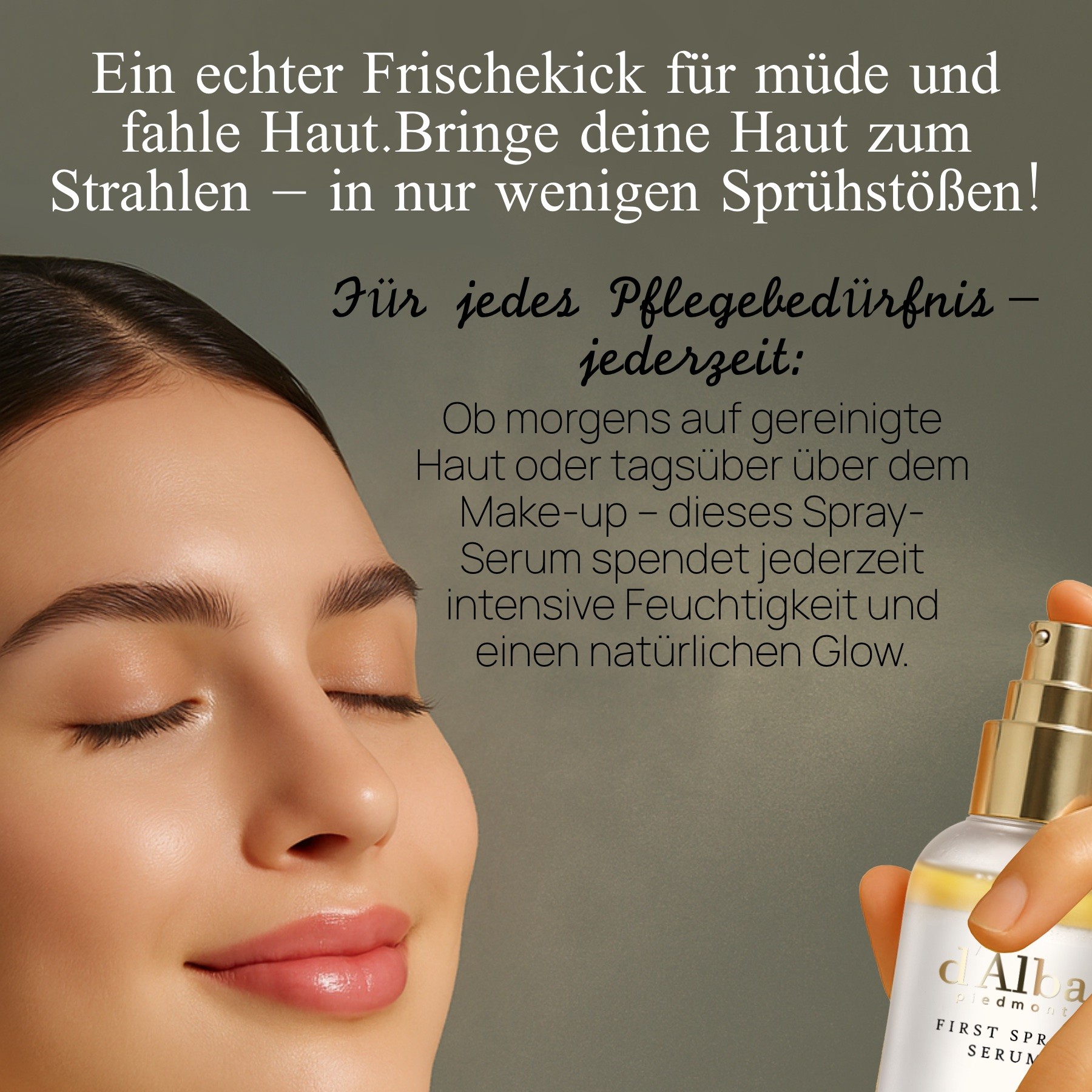 d’Alba First Spray Serum Glow Anti-Aging Feuchtigkeit Gesichtsspray 