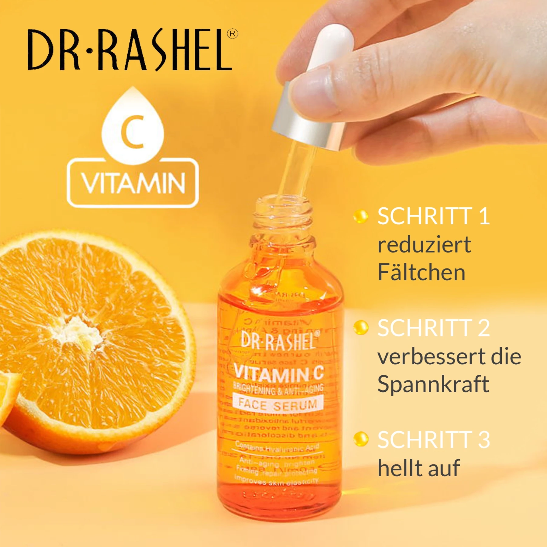 Anti-Aging Anti-Falten Brightening Vitamin C Gesichtsserum  Dr.Rashel 