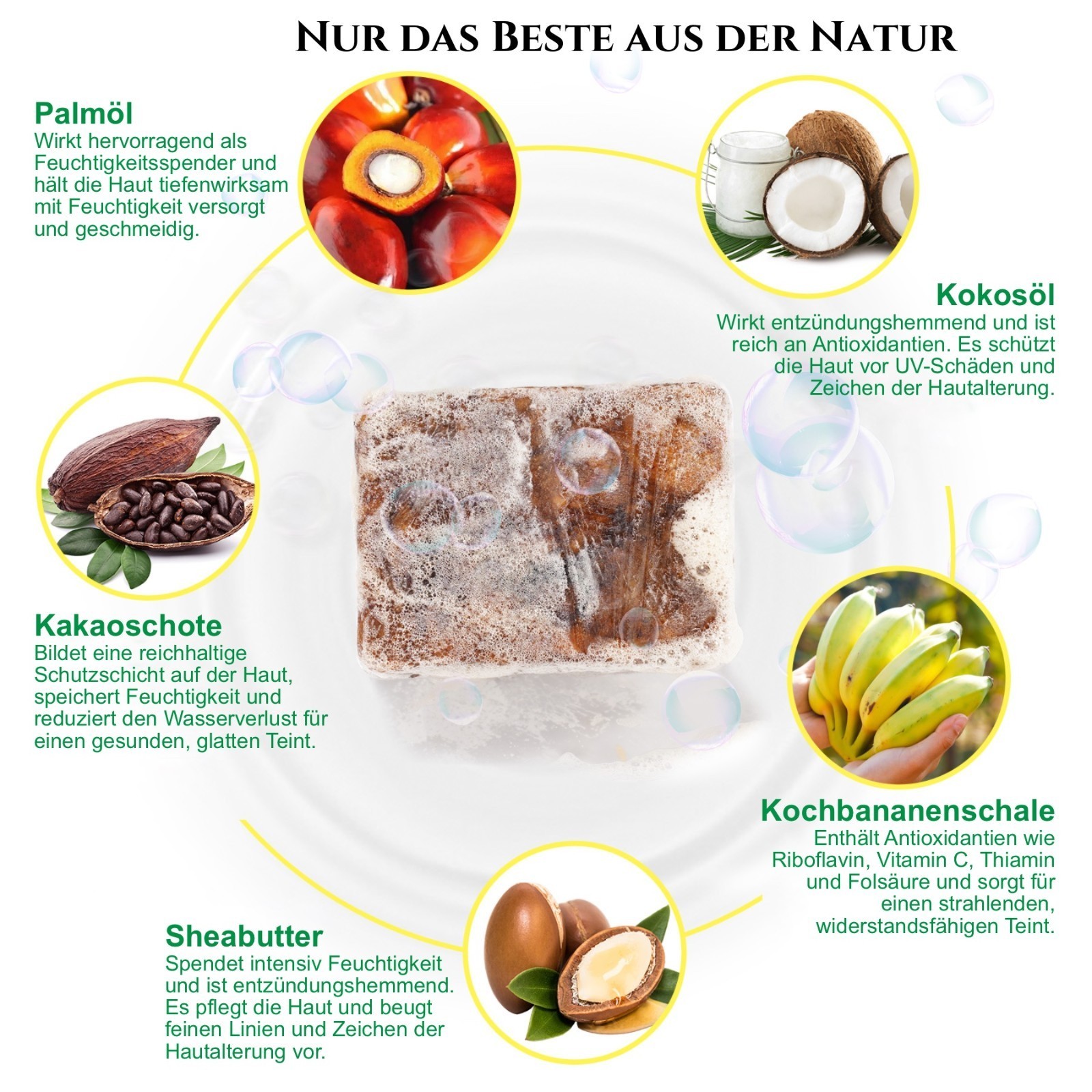 Gesichtsseife Körperseife Haarseife Naturseife Afrikanische Schwarze Seife Vegan