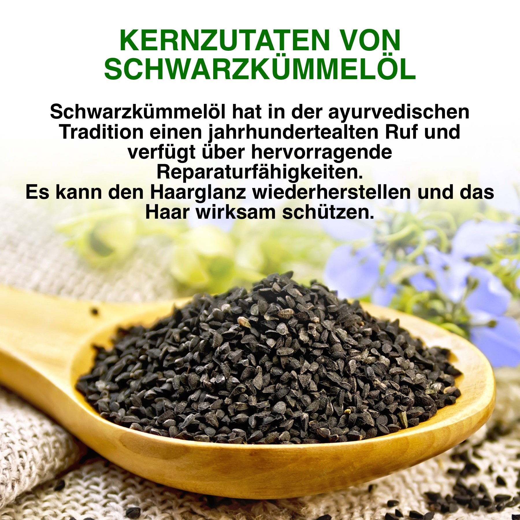 Bio Vegan Haarpflege Schwarzkümmelöl in Kapseln 