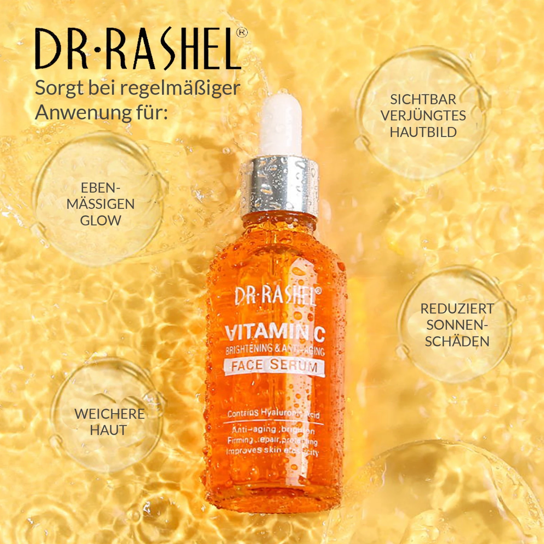 Anti-Aging Anti-Falten Brightening Vitamin C Gesichtsserum  Dr.Rashel 