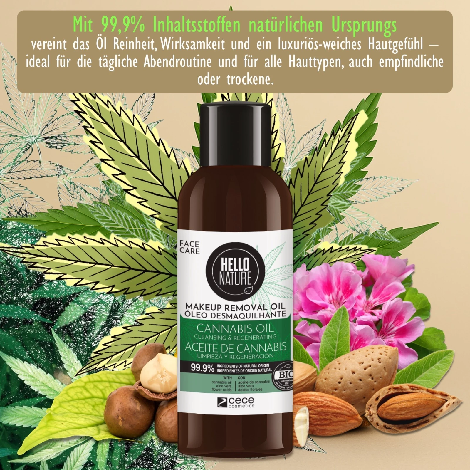 BIO Reinigungsöl mit Hanföl  