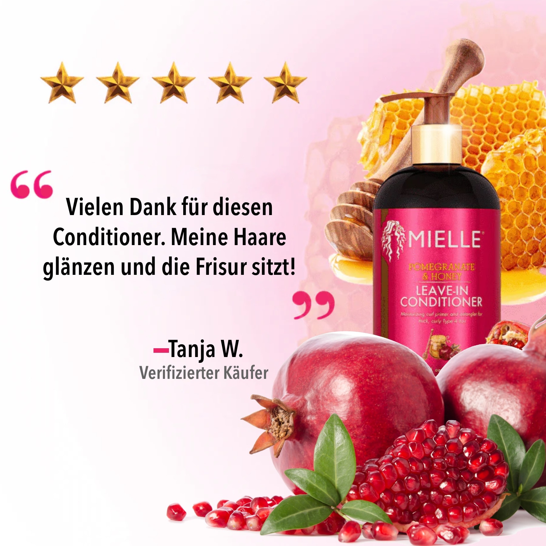 Haarpflege Set: Shampoo und Conditioner Pomegranate & Honey 
