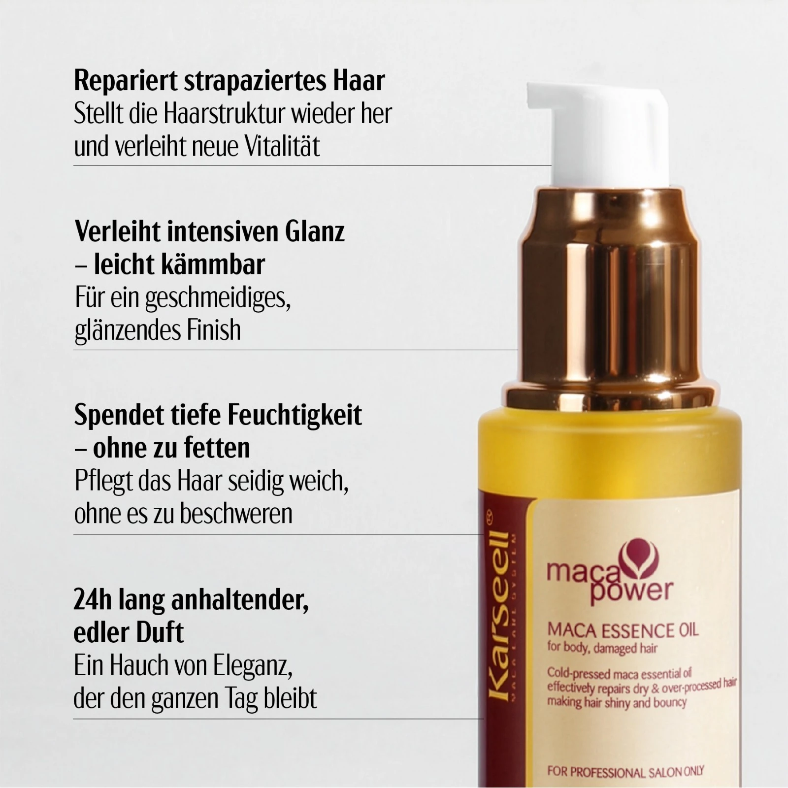 Reparatur Set: Karseell Maca Essenz Kollagen Haarmaske + Arganöl 
