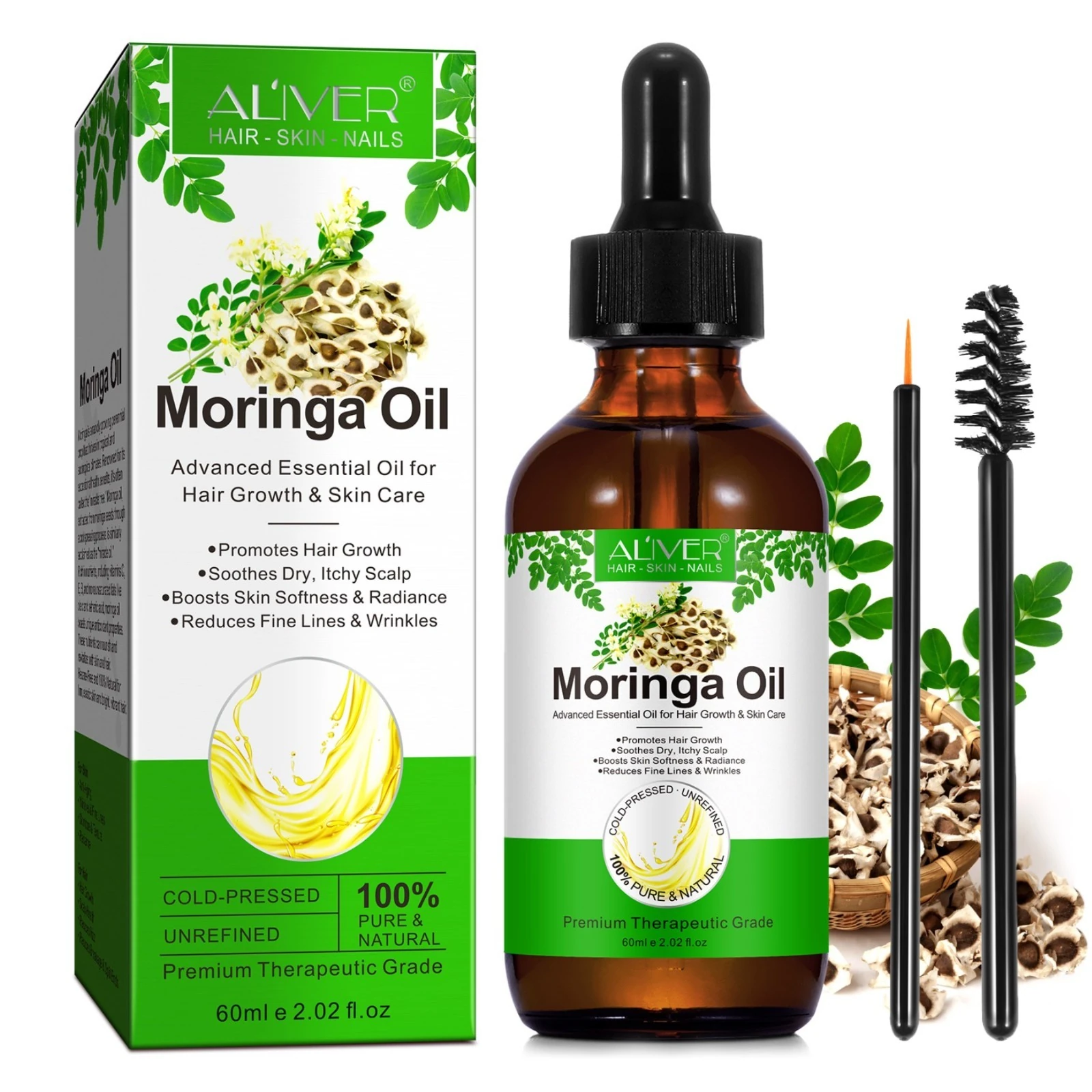 Moringa Öl für Haare und Haut 
