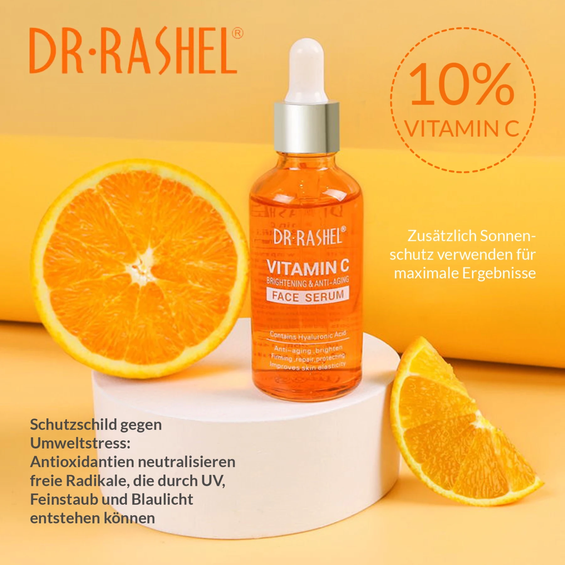 Anti-Aging Anti-Falten Brightening Vitamin C Gesichtsserum  Dr.Rashel 