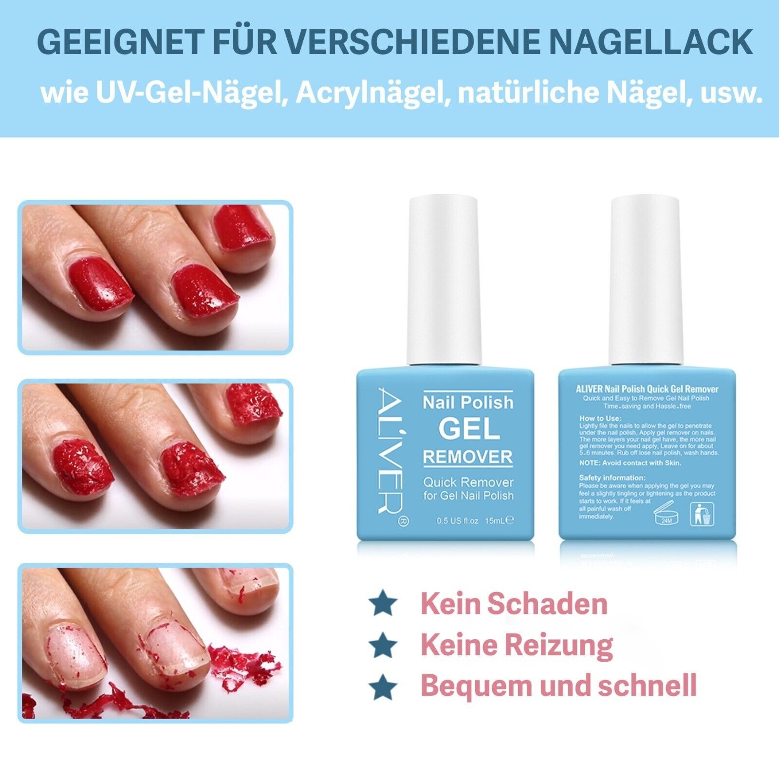 Nagellackentferner Nail Polish Gel Remover 