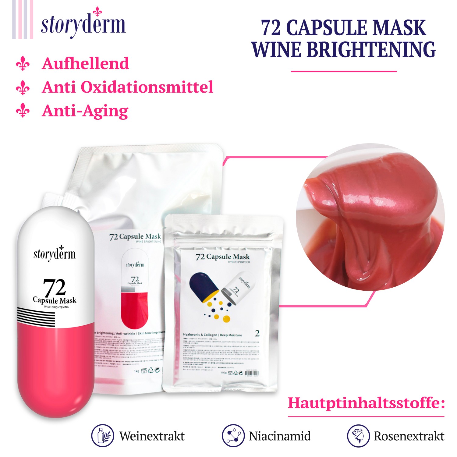 72 CAPSULE MASK WINE BRIGHTENING