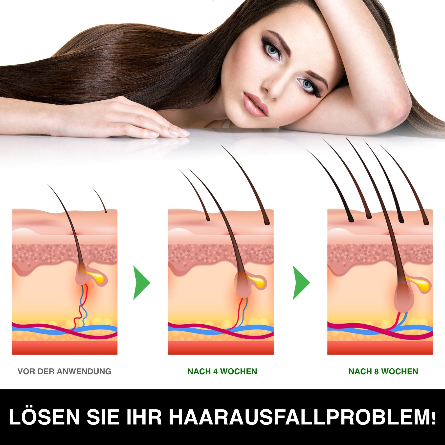 3-in-1 Pflege Shampoo mit  Rizinusöl, Lavendelöl und Arganöl 