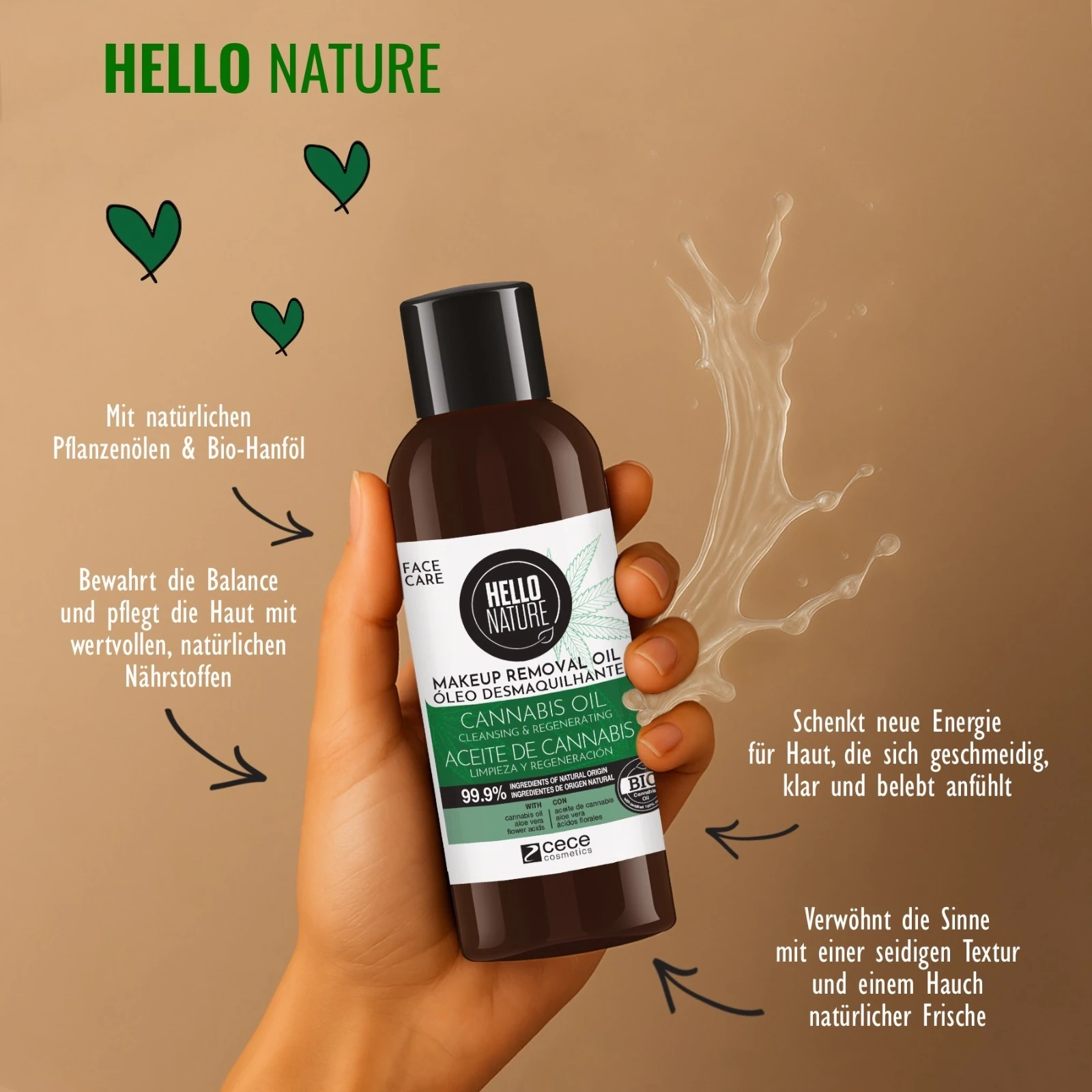 BIO Reinigungsöl mit Hanföl  