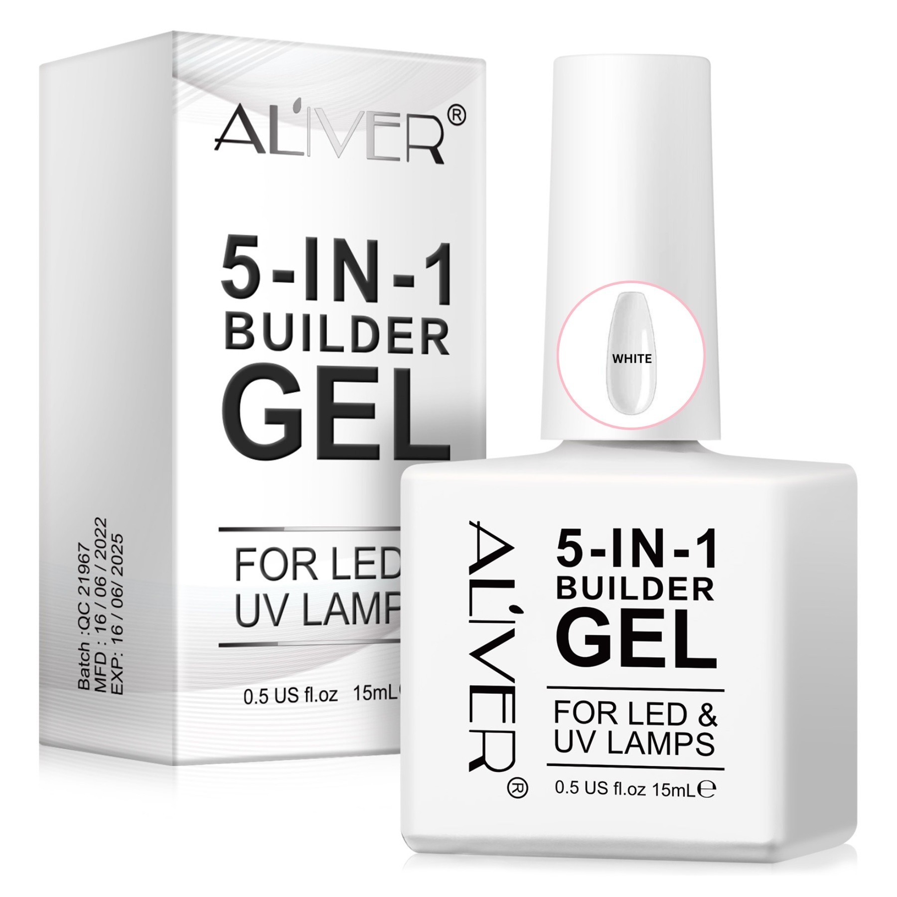 Aufbaugel Nagelaufbau in 3 Farben 5-IN-1 Builder GEL Nail UV LED 