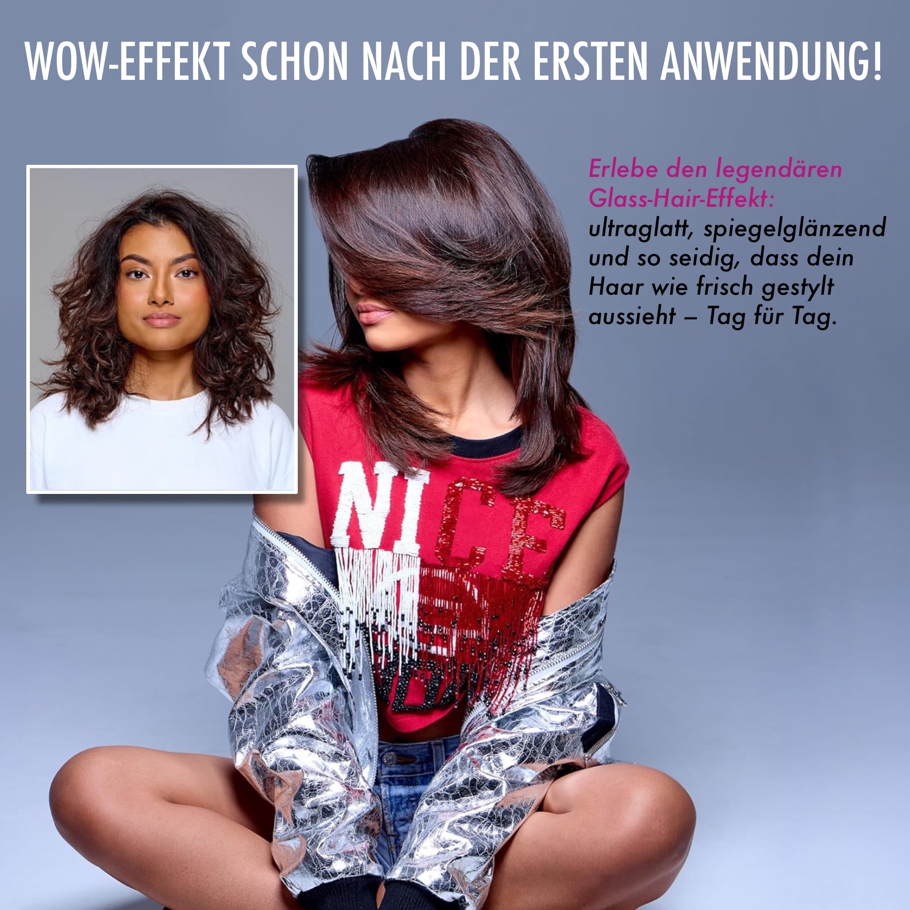 Anti-Frizz Glanzspray – Wow Dream Coat Hitzeschutz für Haare