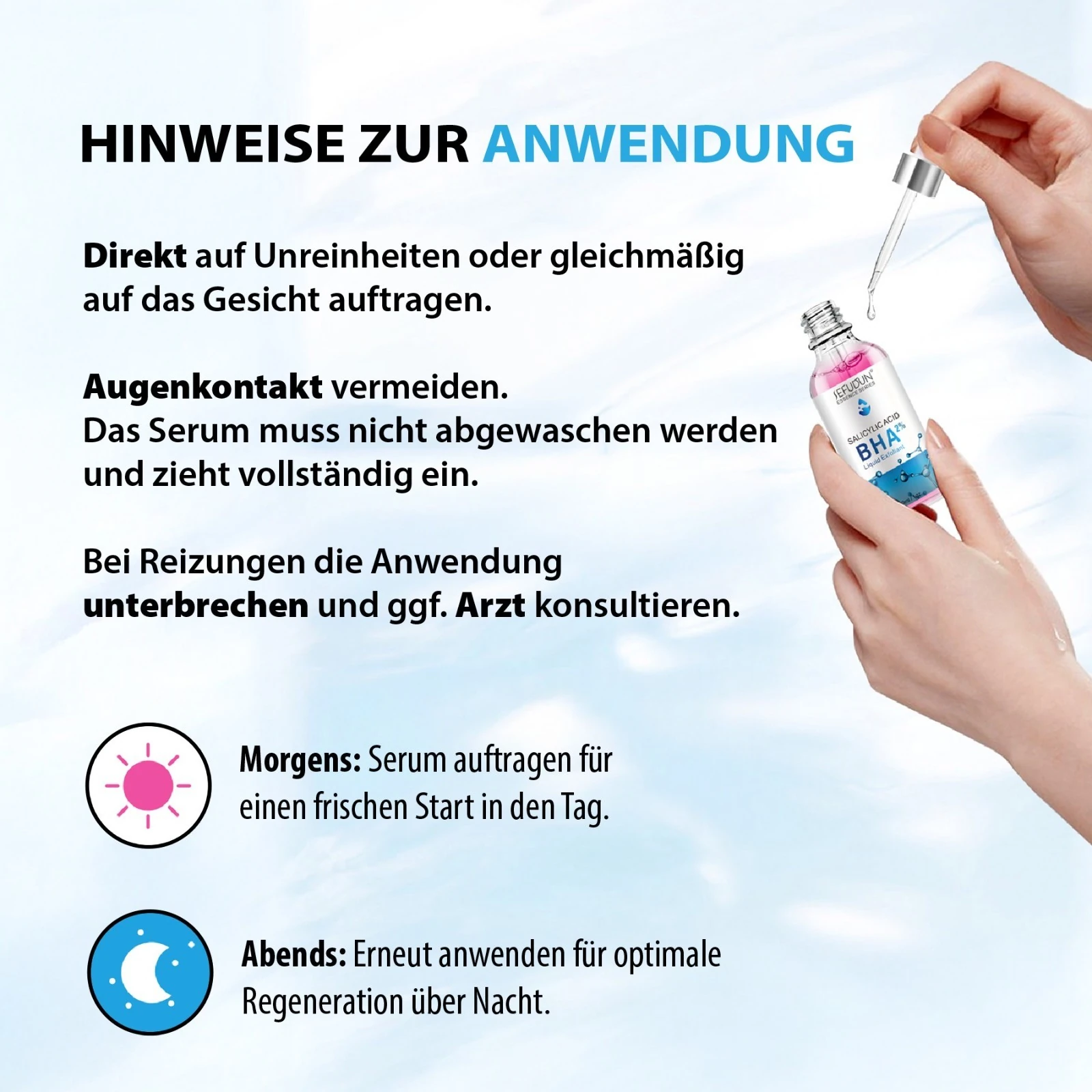 Gesichtspeeling mit Salicylsäure BHA 2% Liquid Exfoliant Peeling 