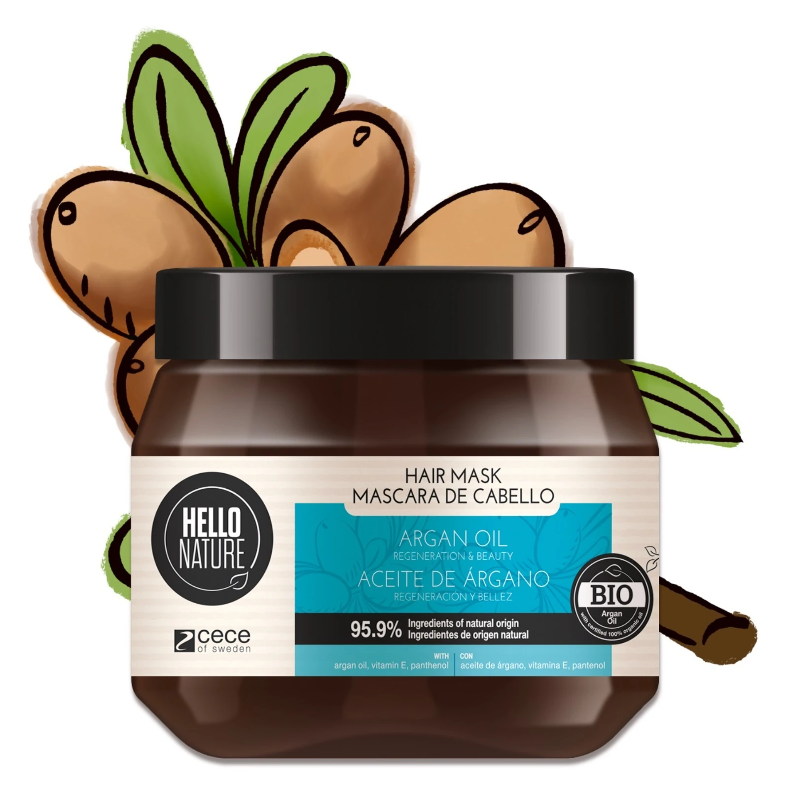 BIO Tiefenregeneration Haarmaske mit Argnöl 