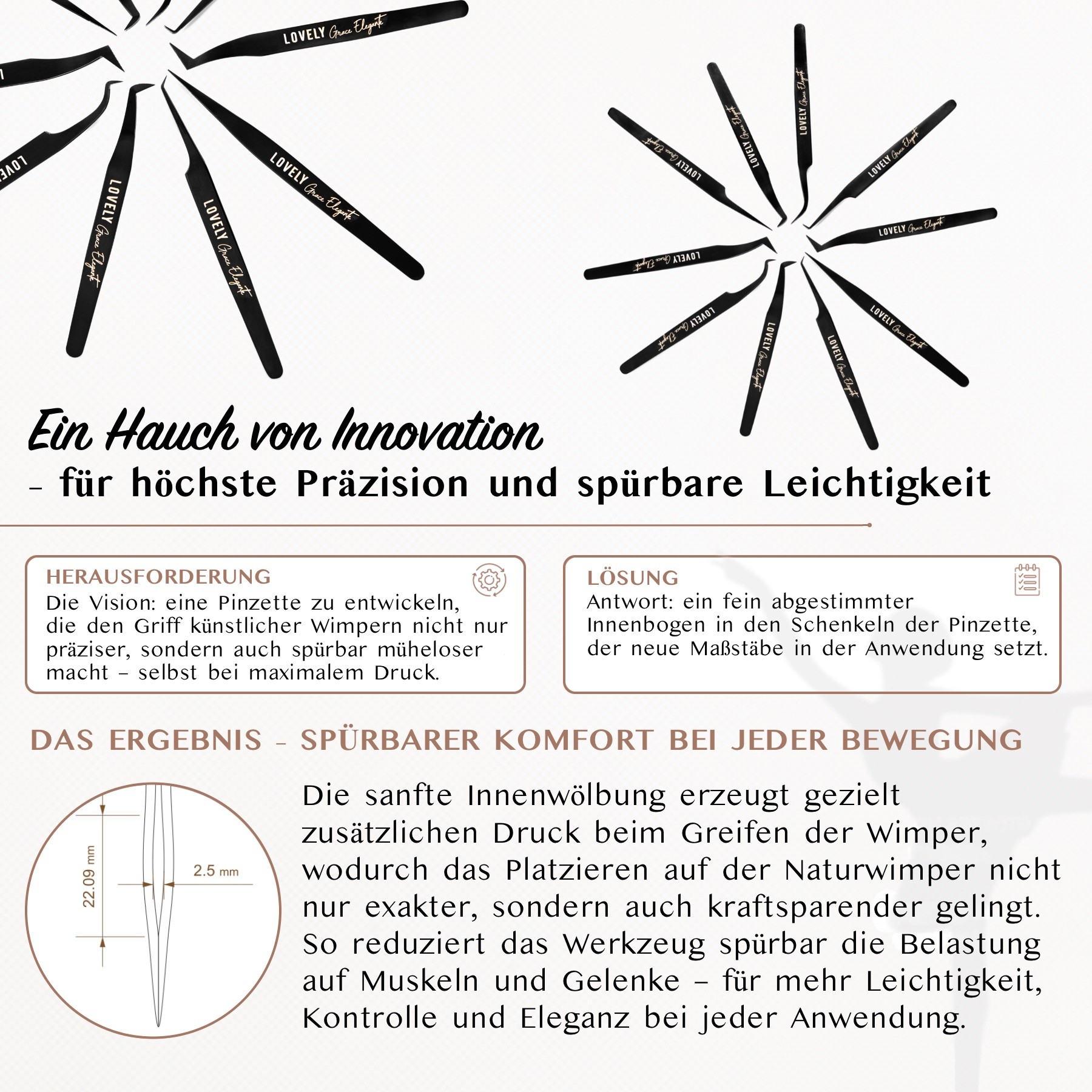 Wimpernverlängerung Wimpernpinzette 1:1 und Volumen Technik