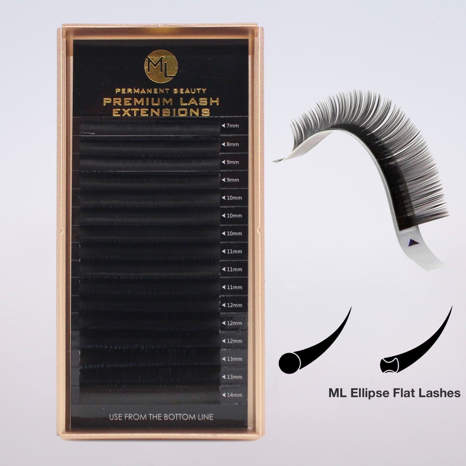 P-Beauty Ellipse Flat Lashes 16 Reihen