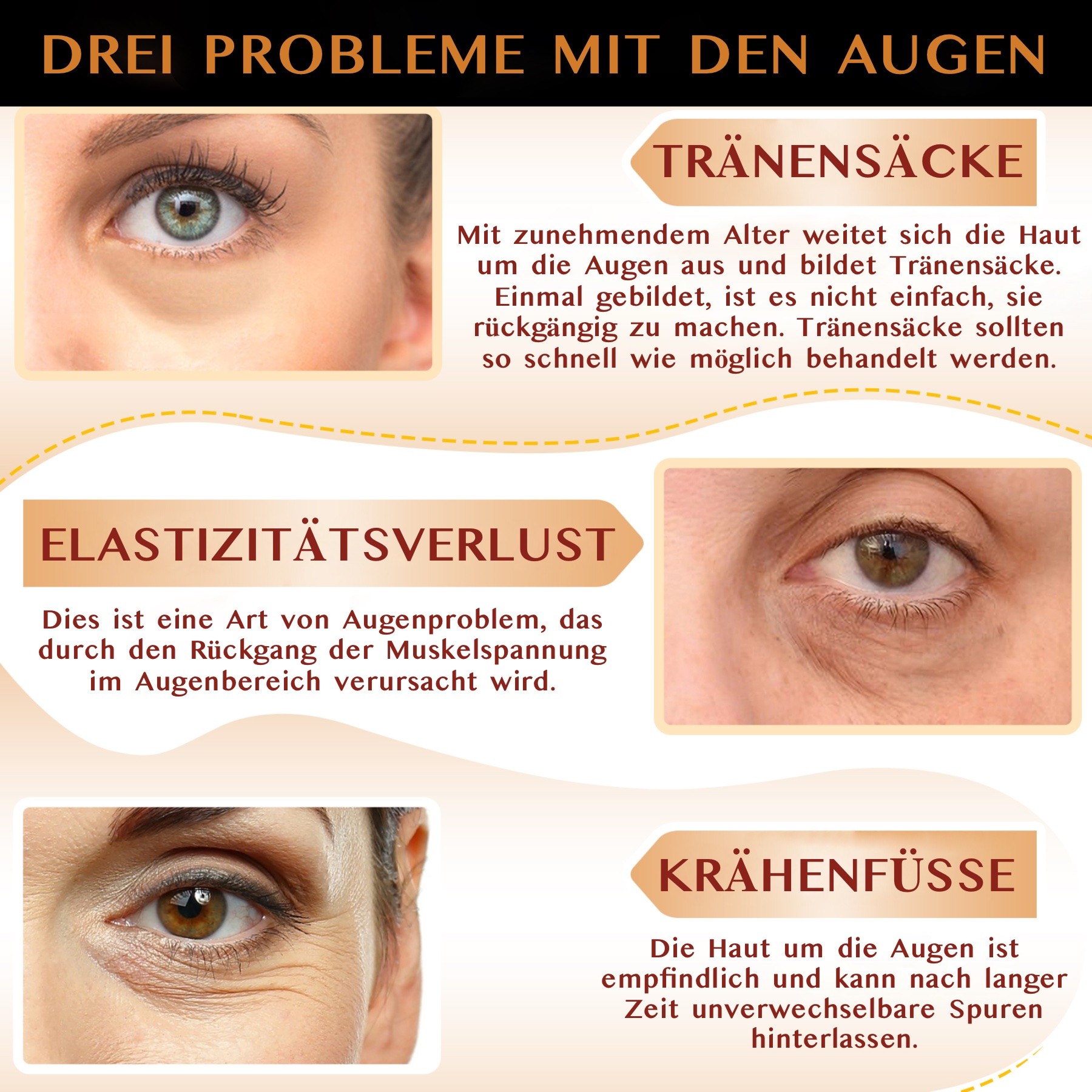 Anti-Aging Augenstift  mit Kollagen und Hyaluronsäure 