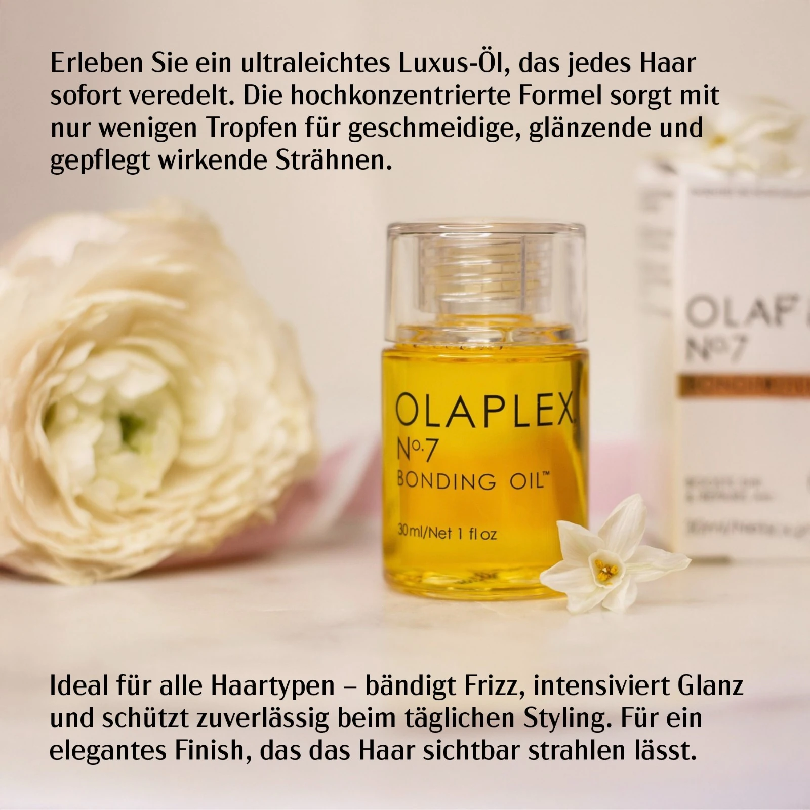 Stylingöl Bonding Oil Olaplex Nr 7 Haaröl Hitzeschutz Konzentriertes Hochglanzöl 30ml