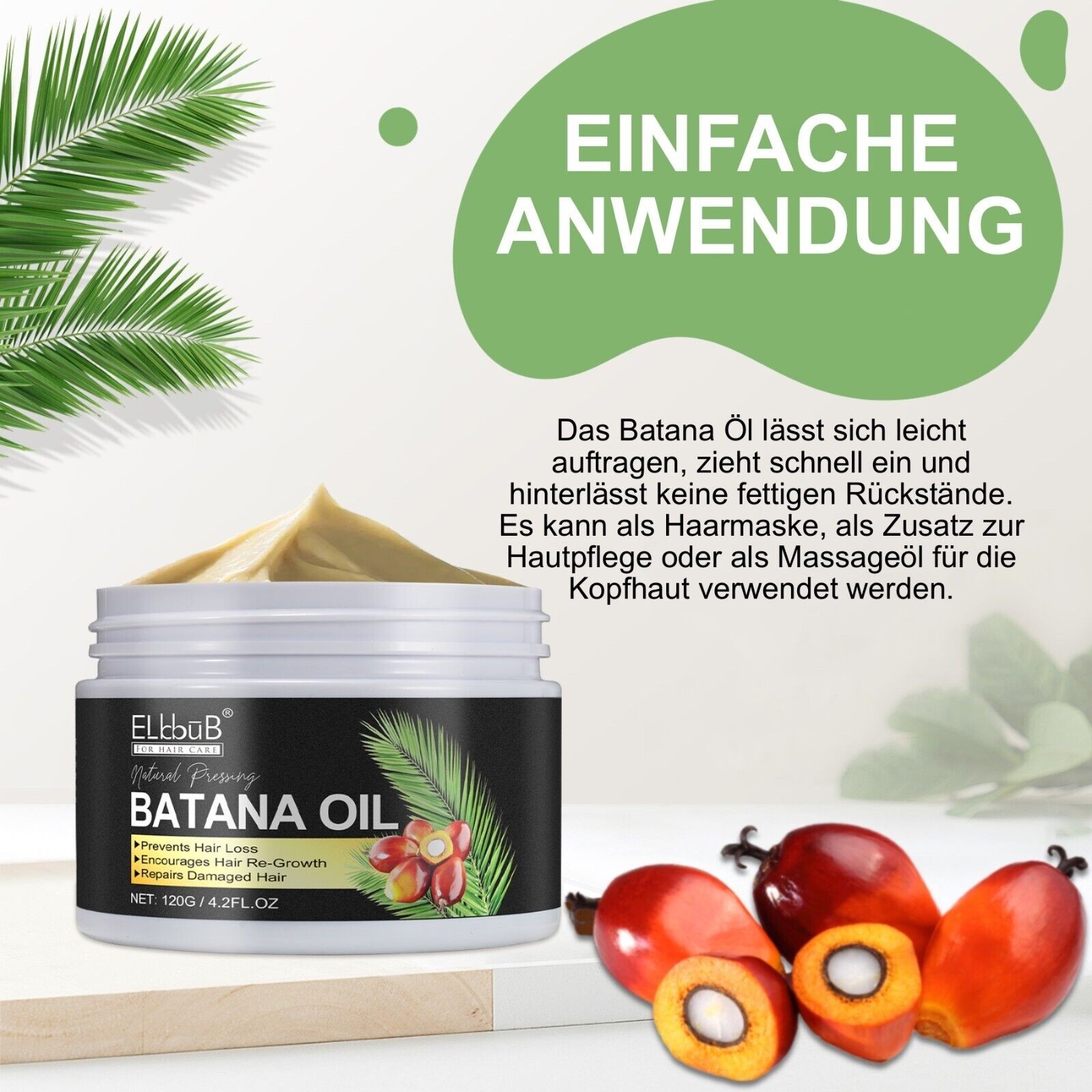 Bio Batana Öl für Haarwachstum