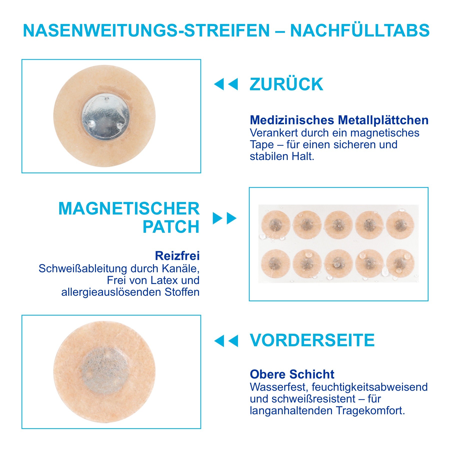 Magnetische Nasenstrip Nasenpflaster Schnarchreduzierung Schnarchstopp