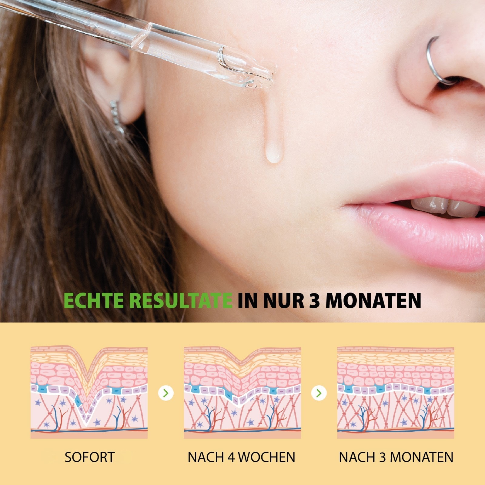 Anti-Aging Gesichtsserum Ferulic Acid mit Vitamin C + E 