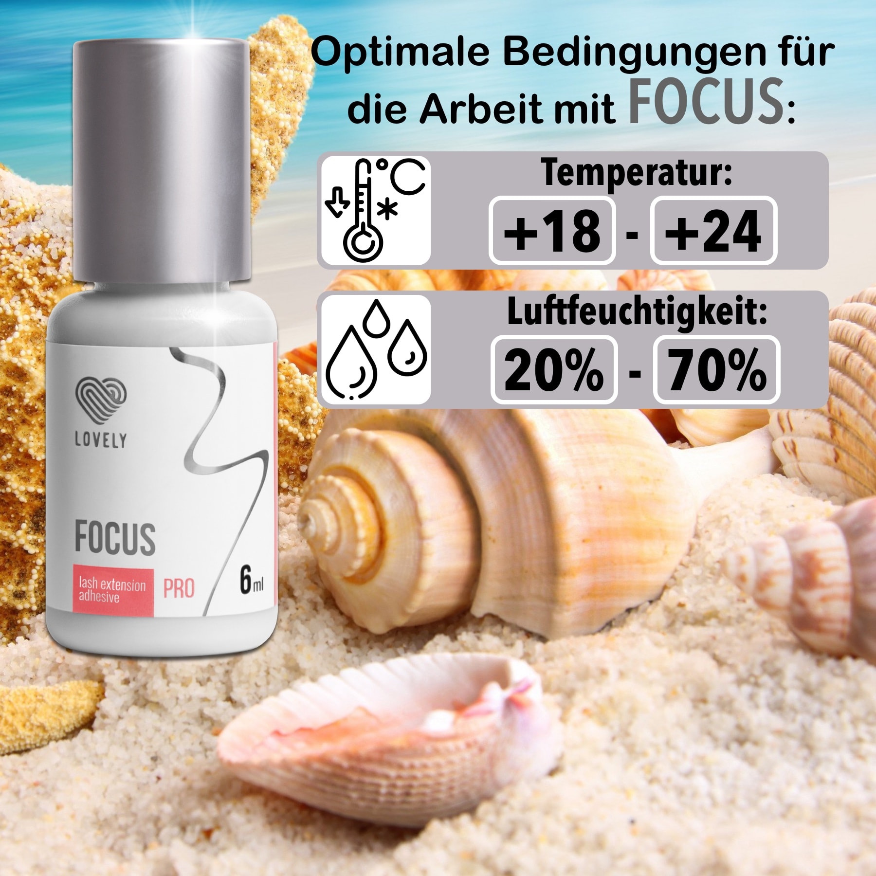 LOVELY Glue Wimpernkleber "Focus" 6ml