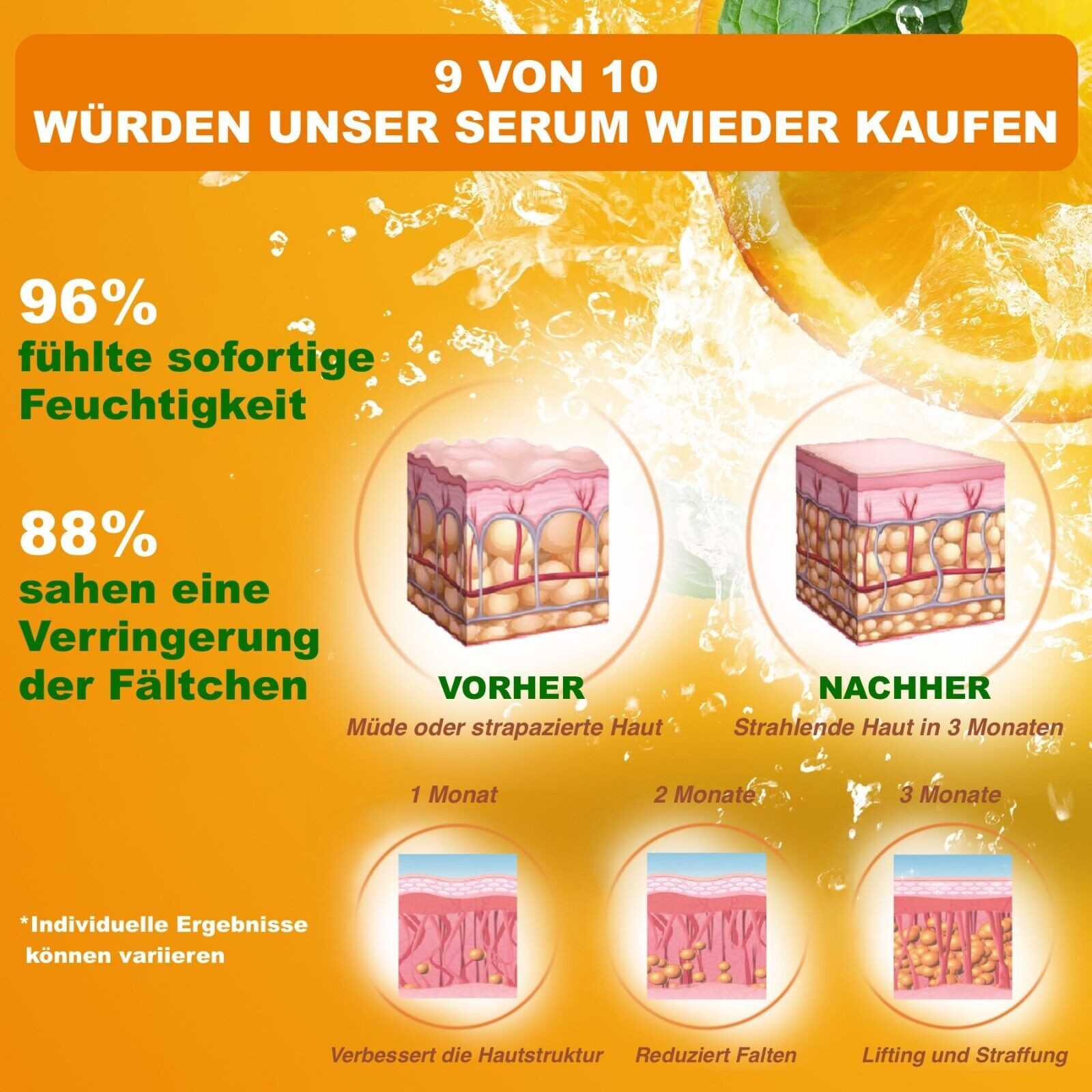 Anti Aging Gesichtsserum mit Vitamin C und E 