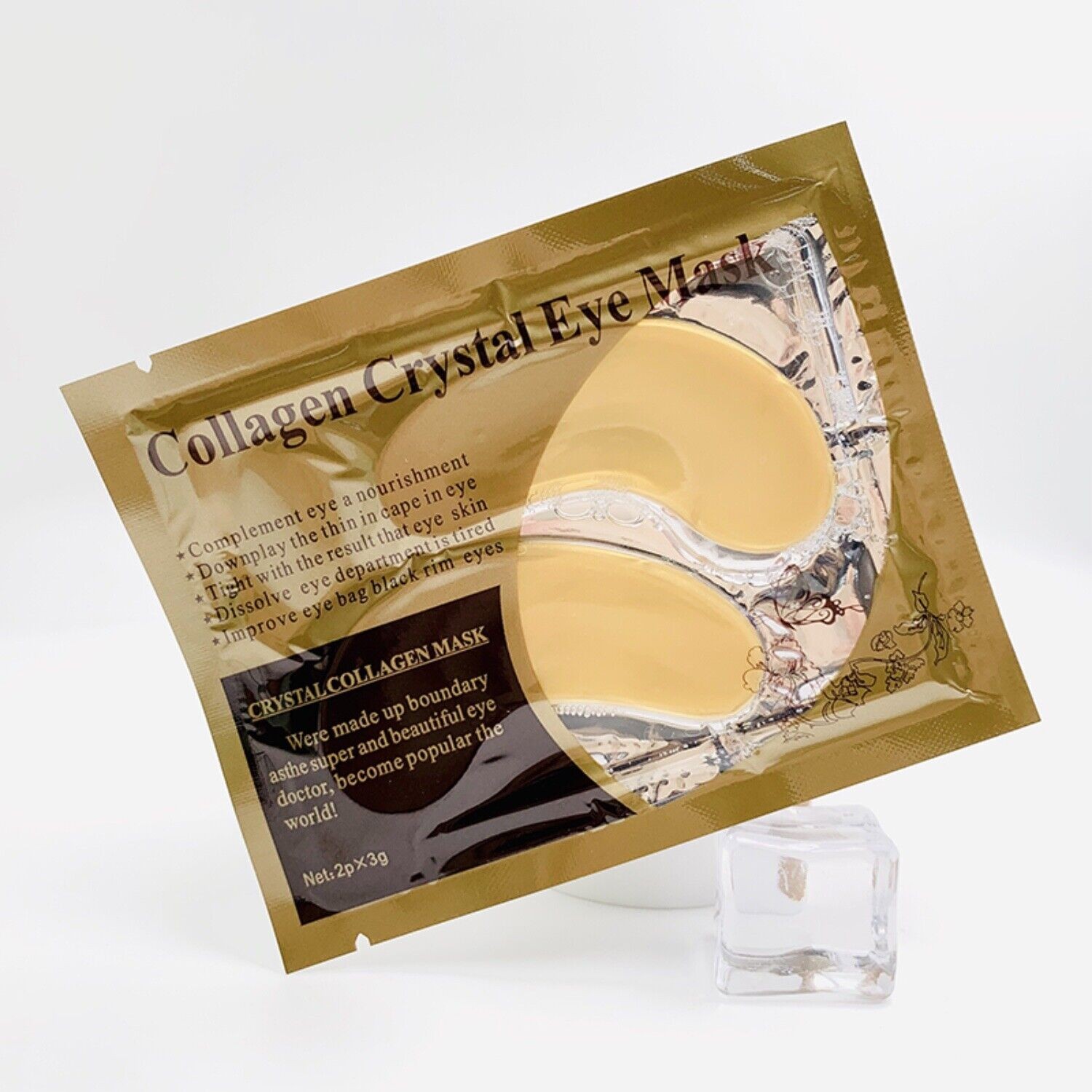 Crystal Collagen Gold Augenpads Anti Aging Anti-Falten Feuchtigkeitsmaske