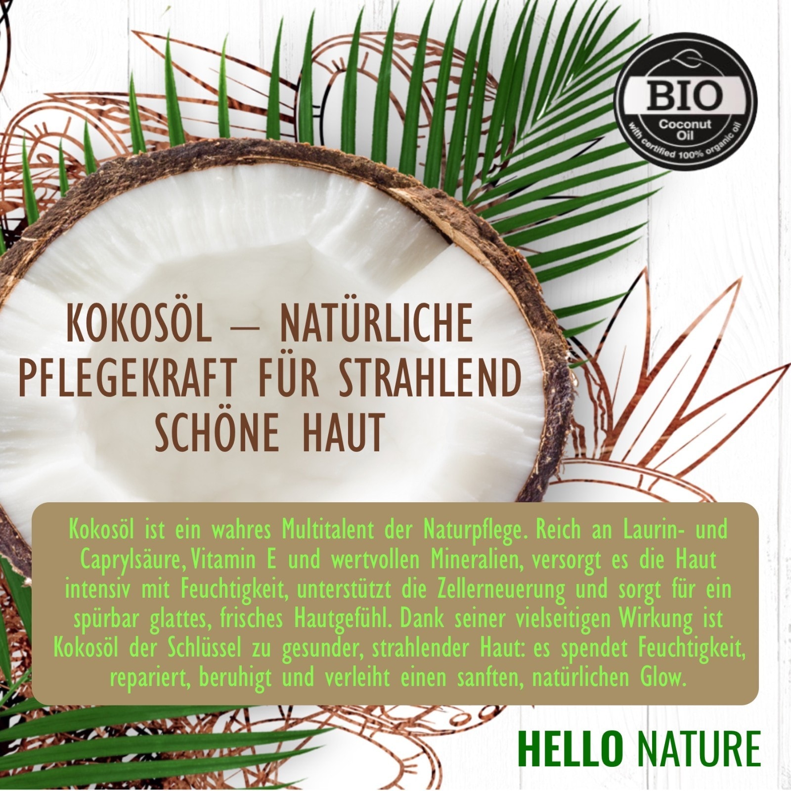 BIO Mizellenwasser mit Kokosöl 