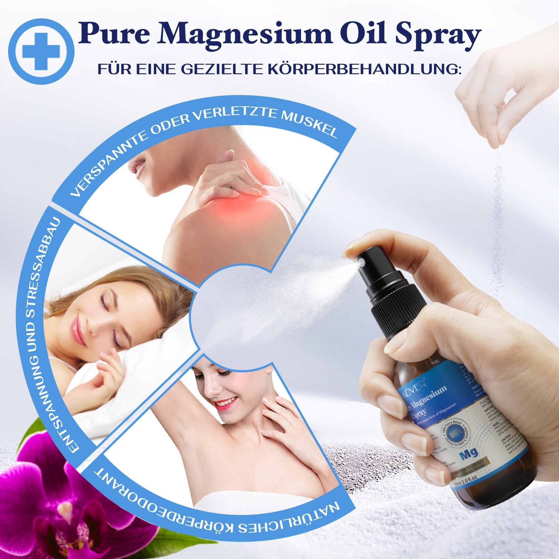 Pure Magnesium Oil Spray für Sport Muskel Entspannung 