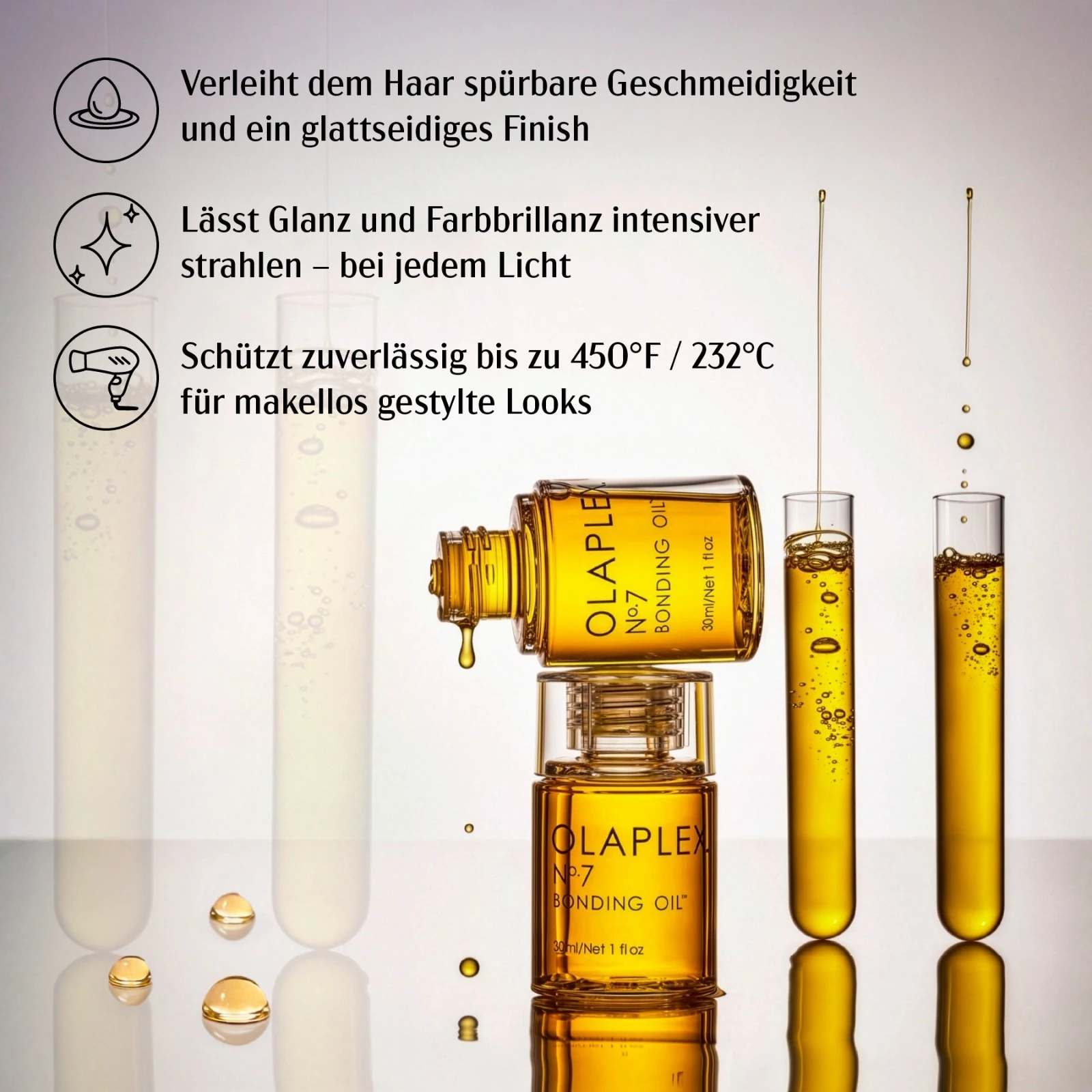 Stylingöl Bonding Oil Olaplex Nr 7 Haaröl Hitzeschutz Konzentriertes Hochglanzöl 30ml