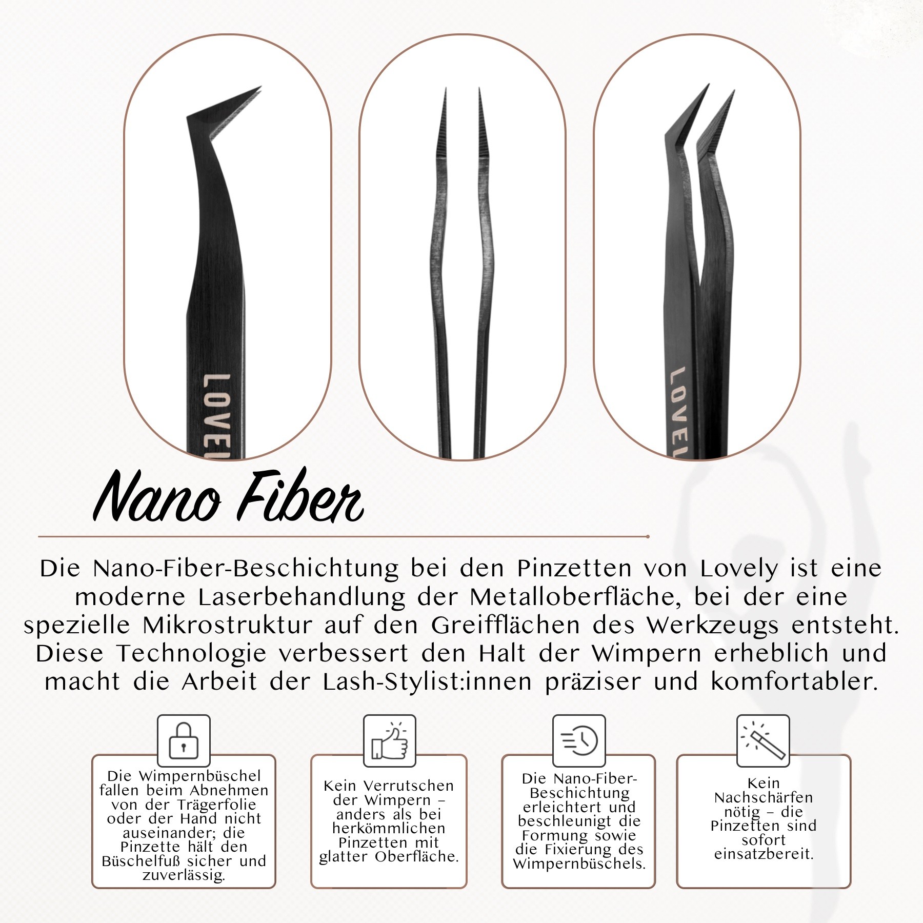 Wimpernverlängerung Wimpernpinzette 1:1 und Volumen Technik