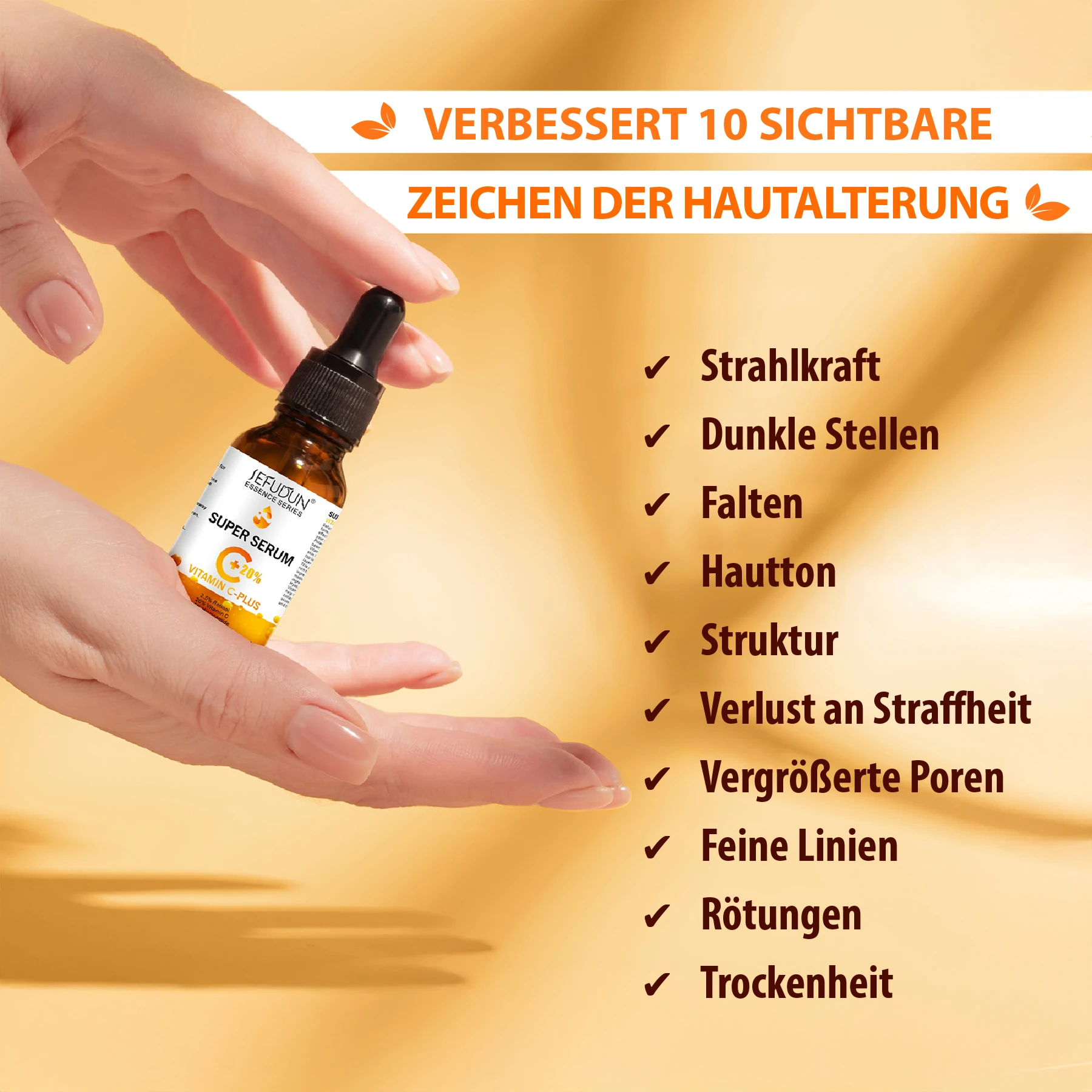 Anti-Falten Anti-Aging Gesichtsserum Vitamin C-PLUS 