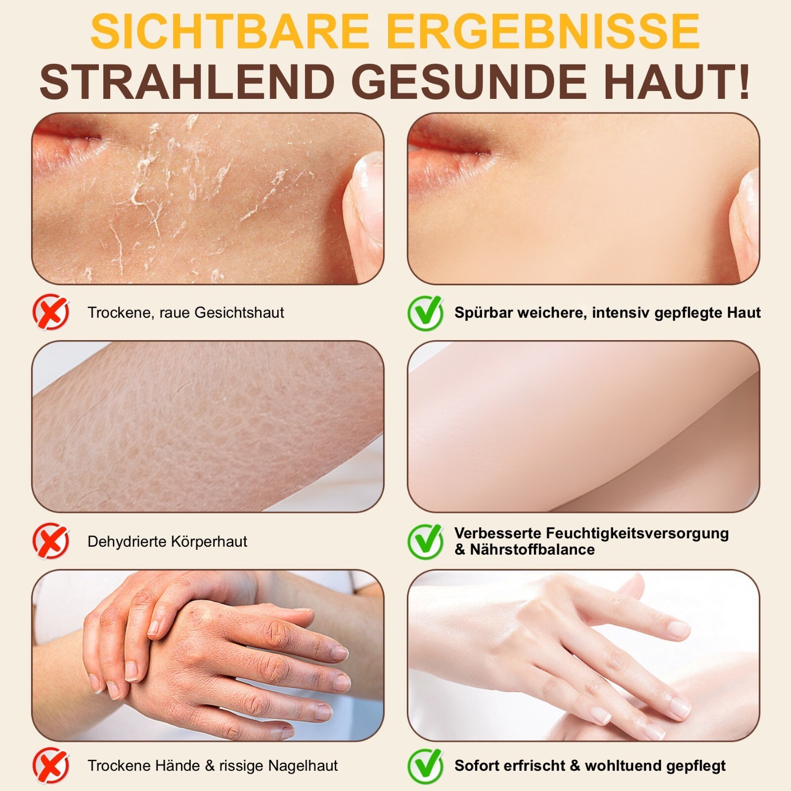 Rindertalg mit Honig Hautpflegecreme 