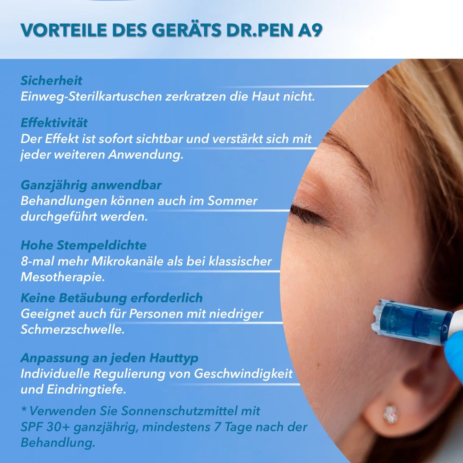Anti-Aging Anti Falten Dermapen Microneedling Dr.pen A9 